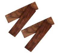 DOITOOL 4PCS Walnut Hardwood Blocks Thick Wood Planks for DIY Woodworking Crafts Smooth Unfinished Lumber Boards for Whittling Engraving Projects Portable and Easy to Store