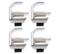 DOITOOL 4pcs Zinc Alloy Sliding Glass Door Handles Design for Frameless Shower Cabinet and Bathroom Doors Rust-Resistant Accessories