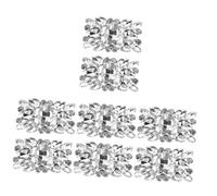 DOITOOL 4sets Bridal Shoe Clips Rhinestone Shoe Charms Crystal Buckles Elegant Decor for High Heels 2pcs*4