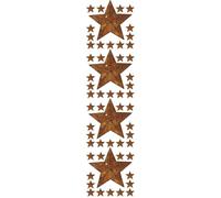 DOITOOL 4sets Five Pointed Star Hanging Decorations Vintage Iron Xmas Ornaments for Home and Unique DIY Star Adornments for Christmas Tree and Holiday Scenes 20pcs*4