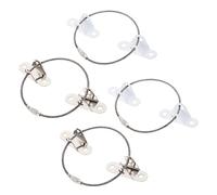 DOITOOL 4sets Home Furniture Fall Device Furniture Falling Connector Anchor for Cabinet and Tv Stand Security Device for Childproofing and Safety