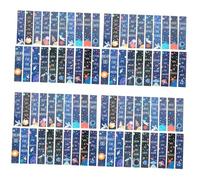 DOITOOL 4sets Space Themed Bookmarks for Cartoon Astronaut Planet Design Lightweight Practical Reading Accessories for Home School and 20pcs*4