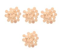 DOITOOL 4sets Unfinished Wood Cutouts for Crafts Wooden Slices for DIY Projects Easy to Paint for Family Activities Festivals for Unique Decorations 50pcs*4