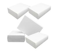 DOITOOL 5 Bags of Thick Paper Hand Towels for Bathroom and Kitchen Use, White Multi-use Napkins Effective Cleaning and Drying, Easy to Store and Transport, for High-Traffic Areas