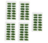 DOITOOL 5 Boxes Static Grass Tufts for Diorama Miniature Models DIY Scenery Decoration Easy to Cut Durable Material for Sand Table Micro Landscape Simulated Grass Tuft for Model Train