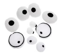 DOITOOL 5 Pairs Plush Cloth Doll Eyes for DIY Stuffed Animals Soft Replacement Eyes Use Craft Decor Accessories for Handmade Dolls and Crafts