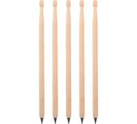 DOITOOL 5 PCS Drumstick Pencils: Novelty Wood Pens Reward - Mini Drumstick School Office Pencils for Kids Student Teacher Drummer Easter Party Favor Supplies