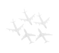 DOITOOL 5 Pcs Mini Model Planes, White Plastic Aircraft 1.8cm