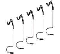 DOITOOL 5 Pcs S Shape Camping Lamp Hook Hanger Tent Light Hook Black