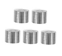 DOITOOL 5 Rolls Silver Mosaic Wall Stickers Self-Adhesive Mirror Tiles for DIY Decoration Material Easy to Apply Smooth Surfaces for Home and Interior Craft Projects