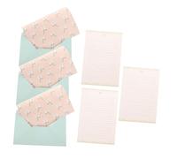 DOITOOL 5 Sets Letter Writing Paper and Decorative Envelope Kit Thick Smooth Stationery Paper Set with Cute Floral and Animal Prints for Thank You Notes Invitations Poems and Greetings