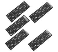 DOITOOL 5 Sheets Russian Keyboard Stickers of Matte Replacement Labels for Easy Learning Compatible with All Laptops Desktops Enhance Your Typing Experience