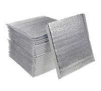 DOITOOL 50 Pack Thermal Insulated Mailers Foil Mailing Envelopes Insulated Shipping Bags Insulation Shipping Thermal Box Liners Thermal Padded Envelopes for Cold Shipping - 20x20cm