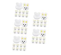 DOITOOL 50 pcs Cute Bunny Resin Sewing Buttons for Clothing Sturdy Cartoon Craft Buttons for DIY Decorations Versatile Clothes Accessories for Cardigans and Jackets