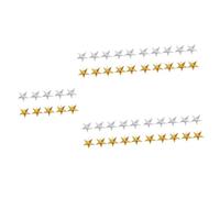 DOITOOL 50 pcs Paper Star Lampshades Christmas Hanging Lanterns Gold Silver Decorative Shades for Holiday Party Home Lighting
