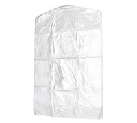 DOITOOL 50 Pcs Plastic Clothes Covers, Clear Bags for Clothes Storage, 60x100cm Moth Proof Garment Cover, Disposable Dry Cleaning Protector for Wardrobe Closet Suit for Suits, Dresses, Coats