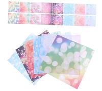 DOITOOL 50 Sheets Double Sided Origami Paper DIY Craft Paper with Charming Patterns for Kindergarten Handicraft Projects Spark Creativity Manual Dexterity