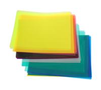 DOITOOL 50 Sheets Translucent Colored Cellophane Sheets Lightweight Flexible Crafting Wrap for DIY Art Projects Classroom Decorations and Early Learning Activities