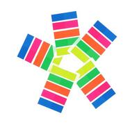 DOITOOL 500pcs Colored Sticky Memo Notes Flags Tabs Self-stick Page Markers with Strong Adhesion Ink-friendly Smooth Paper Compact for School Office and Book Organization