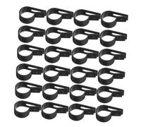 DOITOOL 500pcs R-Type Plastic Cable Clips Wire Clamp for Cable Mounting Black Cord Organizer Clamps for Wire Management Home Office Industrial Use