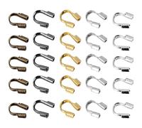 DOITOOL 500pcs U-Pattern Tail Buckle Alloy Jewelry Making Tool Open Positioning Clasp for DIY Necklaces and Bracelets Craft Accessories Kit