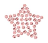 DOITOOL 50pcs 6mm Pink Lava Rock Aromatherapy Essential Oil Diffuser Stones Volcanic Beads for Car Fragrance and Jewelry Making