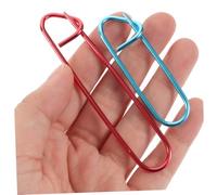 DOITOOL 50pcs Aluminum Cable Stitch Holders for Knitting with Secure Fastener U Shaped Marker Buckles for Yarn and Crochet Multi for Home and Travel Use Random Color