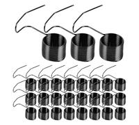 DOITOOL 50pcs Black Iron Sewing Machine Thread Tension Spring for Industrial and Home Use, Quick Installation and Removal, Minimizes Thread Breakage, for Highspeed Production Runs