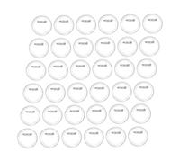 DOITOOL 50pcs Clear Acrylic Button Badges with Safety Pin Transparent Picture Frame DIY Pins for Craft Projects Creative Photo Blanks for Personal and Group Use