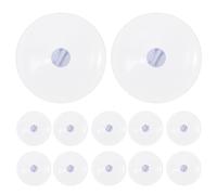 DOITOOL 50pcs Clear PVC Suction Cups Strong Adhesive Glass Window Holders Reusable Transparent Anti-Slip Pads for Bathroom Walls and Smooth Surfaces
