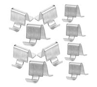 DOITOOL 50pcs Metal Cabinet Shelf Clips Nonslip Support Brackets for File Cabinets Kitchen Shelving and Metal Cupboards Easy Installation Stable Holders for Bookshelves and Storage Systems