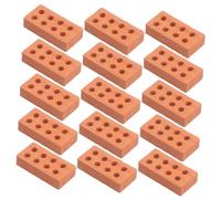 DOITOOL 50pcs Miniature Model Bricks Diy Kit for Crafts Simulation Brick Building Blocks for Garden Wall Decor