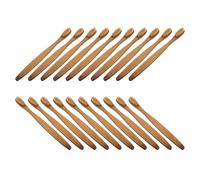 DOITOOL 50pcs Natural Bamboo Toothbrush with Soft Bristles for Gentle Gumline Care and Effective Cleaning, Reusable and Easy to Carry for Oral Hygiene and Travel, Suitable for Adults