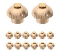 DOITOOL 50pcs Pin Backs: Locking Pin Keepers - Metal Screw Cap Sets - Locking Clasp Replacement for DIY Craft Brooch Lapel Enamel Hat Making Golden