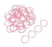 DOITOOL 50pcs Pink Metal Loose Leaf Binder Rings Sturdy Index Card Holder Clips Bulk Pack for School Office Home Organization