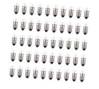 DOITOOL 50pcs Round Light Bulbs Glass Bulbs for Physics Laboratory and Science Projects