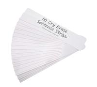 DOITOOL 50Pcs Ruled Sentence Strips Xin Writable English Practice Cards for Classroom Learning Handwriting Practice Sight Words Pocket Chart Use Suitable for Teachers and Students