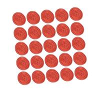 DOITOOL 50Pcs Self Adhesive Lacquer Wax Seal Stickers Retro Red Rose Sealing Labels for Wedding Invitations Cards and DIY Decoration