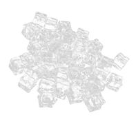 DOITOOL 50pcs Square Acrylic Fake Ice Cubes Realistic Appearance, Decorative Ice Cube Stones for Fish Tanks and Photography Props