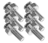 DOITOOL 50pcs Stainless Steel Crown Screws Nickel Plated Cage Nuts for Computer Server Cabinet Rack Mount Screws