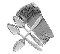 DOITOOL 50Pcs Stainless Steel Parrot Feeding Spoon Set - Hand Rearing Bird Nursing Scoop for Budgerigars Cockatiels Conures - Sturdy Bird Seed and Formula Feeder Tool for Fragile Chicks