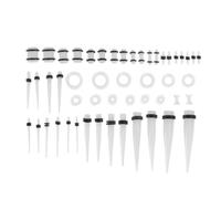 DOITOOL 50pcs Stylish Acrylic Piercing Ear Expansion Decor Pointed Cone Design, Lightweight and Fashionable Studs for Daily Wear and When You Go