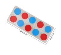 DOITOOL 50Pcs Ten Frame Plastic Math Counters Colorful Round Discs Arithmetic Chain Game Chips for 1St Grade Classroom Counting and Addition Practice