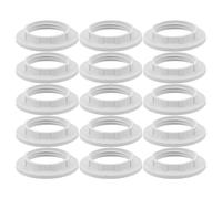 DOITOOL 50pcs White Plastic Threaded Lamp Shade Adapter Rings for E12/e14 Sockets, 32/33mm Diameter Light Collar Rings for Ceiling and Table Lamp Fixtures