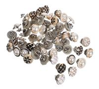 DOITOOL 55pcs Vintage Metal Detachable Snap Buttons for Clothes No-sew Removable Fasteners for Coats Jackets Shirts Decorative Replacement Buttons Prevent Slipping Easy DIY Style Switch