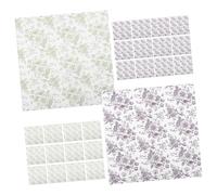 DOITOOL 57x57CM Waterproof Floral Wrapping Paper 40 Sheets Vintage Packaging Paper for DIY Crafts Adorable Designs for Birthdays Weddings and Special Occasions