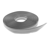 DOITOOL 5m Carpet Edging Tape Grey - 32mm Flexible Floor Transition Strip Self Adhesive - Pvc Rug Edge Binding Trim to Stop Fraying - Threshold Doorway Join for Laminate Tile Wood