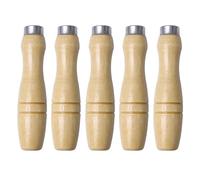 DOITOOL 5pcs 4.2 Inch Wooden Handle for File Cutting Tool Craft
