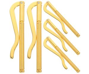 DOITOOL 5pcs Alloy Metal Money Clips for Men Wallets, Small Spring Loaded Card Holder Insert Bars, Securely Holds Cards and Cash with No-Tool Installation, Replacement for Bifold Wallet