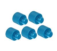 DOITOOL 5pcs Alloy Mic Stand Screw Adapter Thread Converter 3/8 to 1/4 for Microphone and Camera Accessories, Easy to Install without Burrs, for Tripod Mic Stands